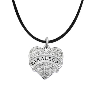 Paralegal Adjustable Heart Charm Necklace  ©2016 Hypoallergenic, Safe, Nickel, Lead & Cadmium Free!