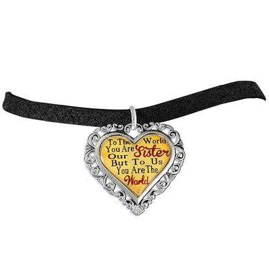 Sister Heart Charm Bracelet  ©2016 Hypoallergenic, Adjustable, Safe, Nickel, Lead & Cadmium Free!